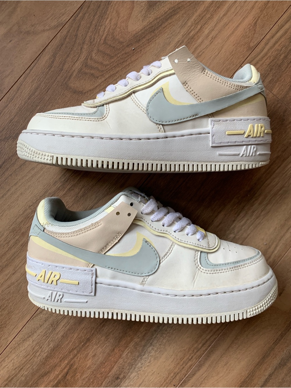 Nike Air Force 1 Shadow Coconut Milk Jade Ice DR7883-101 Women Size 7.5 - Picture 3 of 5